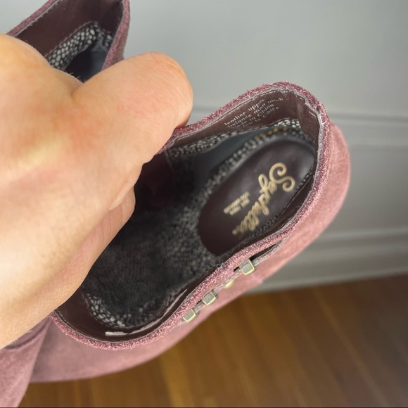 Seychelles Brown Suede Leather Ankle Strap Heeled Ankle Boots Womens 8 - Picture 12 of 13